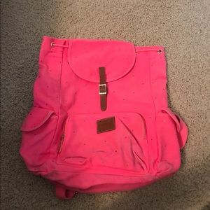 Victoria’s Secret PINK canvas drawstring backpack